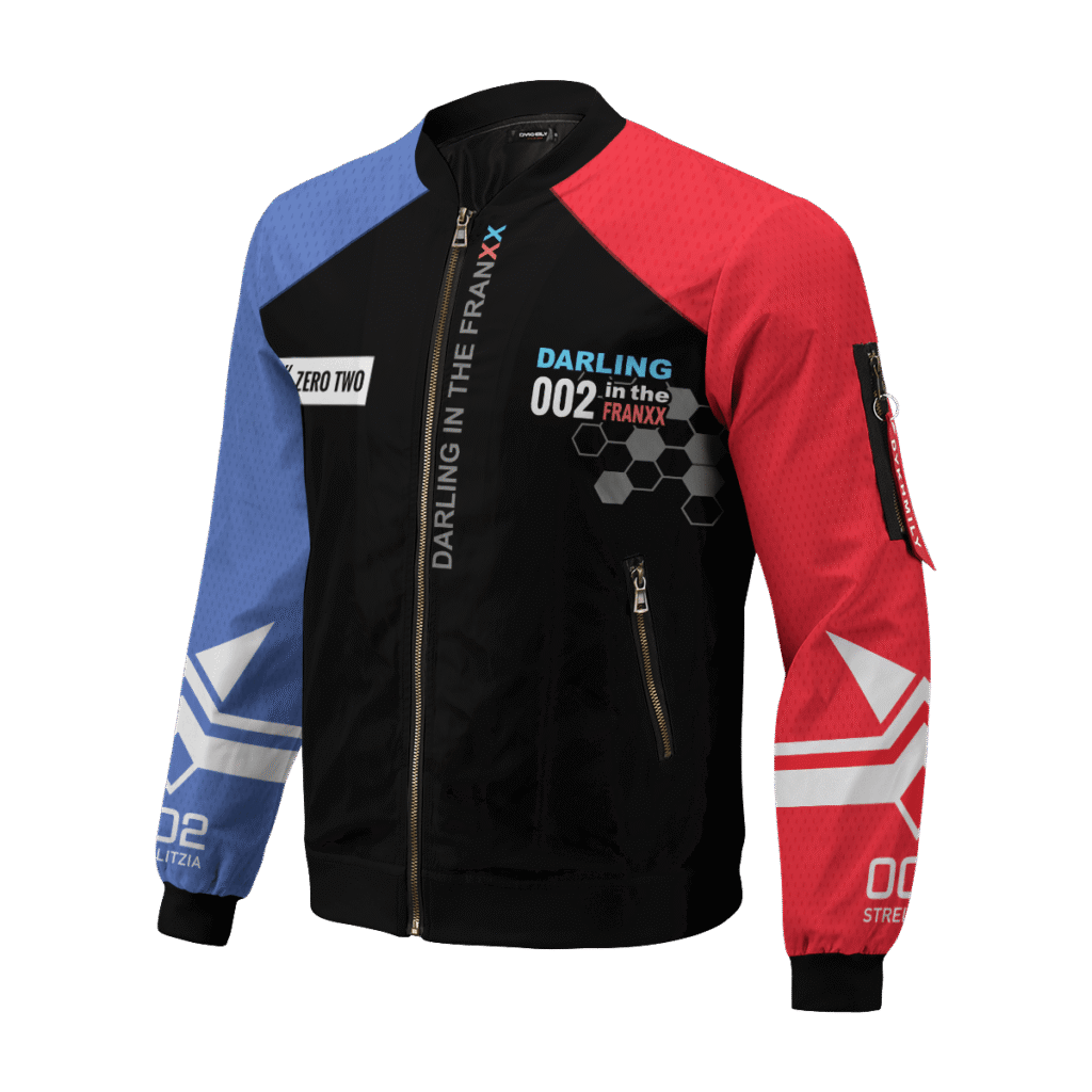 002 franxx bomber jacket 205971 - Anime Jacket UK Store