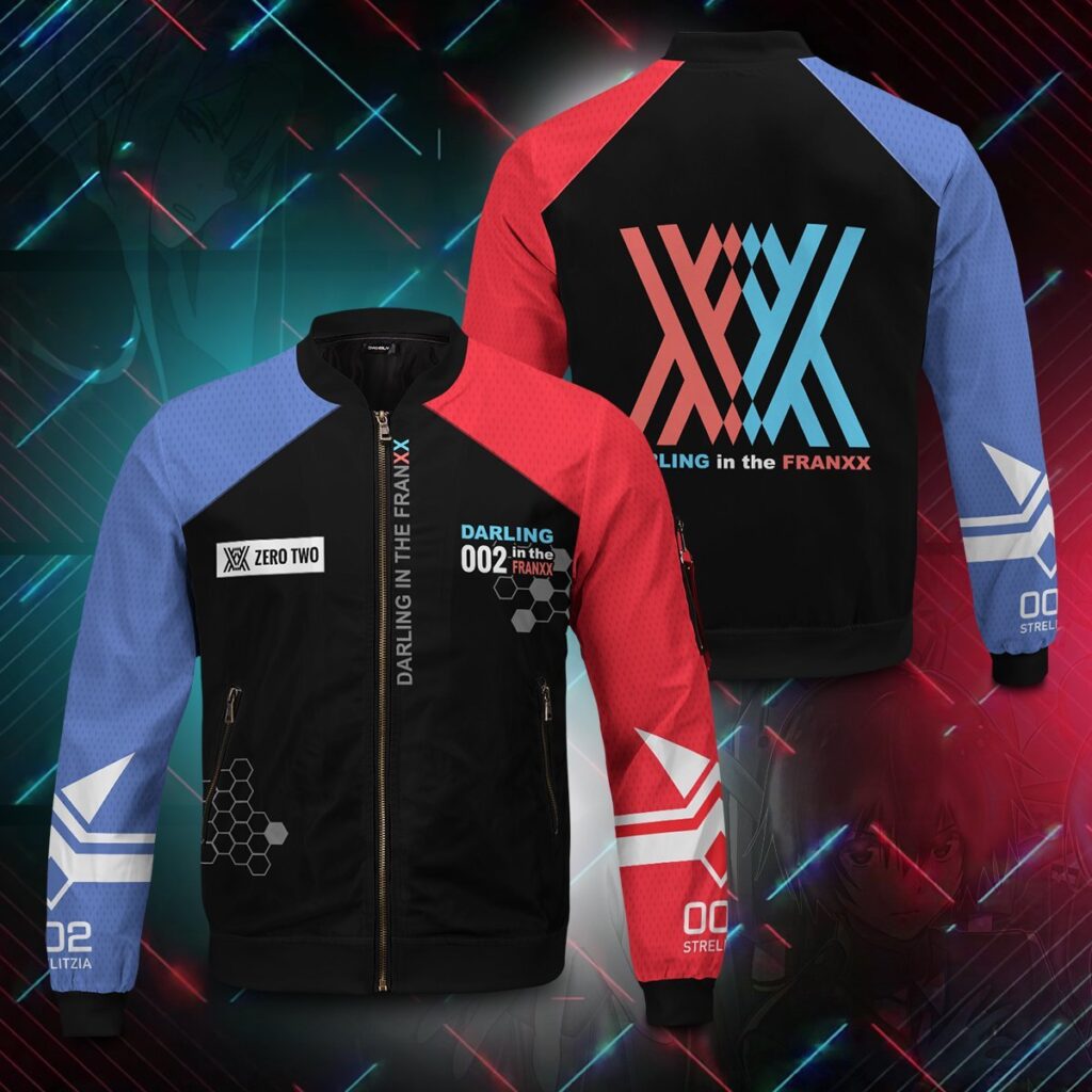 002 franxx bomber jacket 254157 - Anime Jacket UK Store