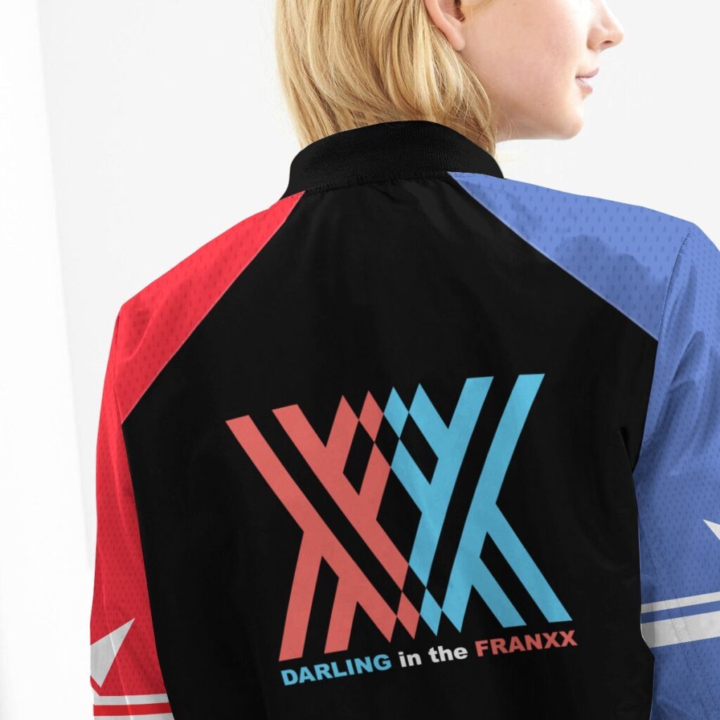 002 franxx bomber jacket 409217 - Anime Jacket UK Store