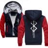 2020 Winter Mens Thick Sweatshirt Sacrifice Berserk Hoodies Brand Zipper Jacket Warm Fleece Thicken Coat Casual 24 - Anime Jacket UK Store