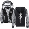 2020 Winter Mens Thick Sweatshirt Sacrifice Berserk Hoodies Brand Zipper Jacket Warm Fleece Thicken Coat Casual 28 - Anime Jacket UK Store