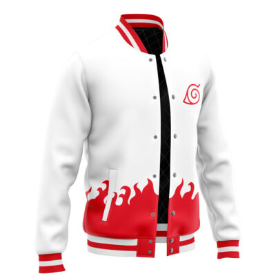 4th Hokage Naruto Varsity Jacket F LEFT Mockup - Anime Jacket UK Store