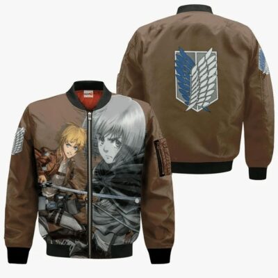 AOT Armin Arlert Attack On Titan Anime Manga 3D Bomber - Anime Jacket UK Store