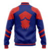 Across The Spider Verse 2099 S Varsity Jacket BACK Mockup - Anime Jacket UK Store