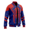 Across The Spider Verse 2099 S Varsity Jacket F LEFT Mockup 1 - Anime Jacket UK Store