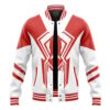 Across The Spider Verse 2099 Spiderman V2 Varsity Jacket 5L FRONT Mockup - Anime Jacket UK Store