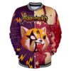 Aggretsuko Tracksuit Baseball Uniform Women Men s Jacket Long Sleeve Harajuku Streetwear American Cartoon 3D Clothes - Anime Jacket UK Store