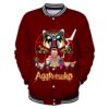 Aggretsuko Tracksuit Baseball Uniform Women Men s Jacket Long Sleeve Harajuku Streetwear American Cartoon 3D Clothes 4 - Anime Jacket UK Store