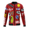 Akira Full Decals Bomber Jacket FRONT Mockup - Anime Jacket UK Store