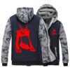 Anime Cos KILL la KILL blood Hooded Hoodie Matoi Ryuuko Cotton Casual Thick Fleece Hoodies Cardigan 3 - Anime Jacket UK Store