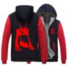 Anime Cos KILL la KILL blood Hooded Hoodie Matoi Ryuuko Cotton Casual Thick Fleece Hoodies Cardigan 7 - Anime Jacket UK Store