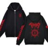 Berserk Zipper Jackets Anime Guts Printed Sweatshirt Unisex Y2k Sweatshirts Hooded Jacket Coats Fleece Streetwear Top 13 - Anime Jacket UK Store