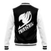 Black Fairy Tail Varsity Jacket BACK Mockup - Anime Jacket UK Store
