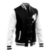 Black Fairy Tail Varsity Jacket FRONT LEFT Mockup - Anime Jacket UK Store