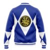 Blue Ranger MMPR Varsity Jacket BACK Mockup - Anime Jacket UK Store