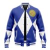 Blue Ranger Wolf MMPR Vasity Jacket FRONT Mockup - Anime Jacket UK Store