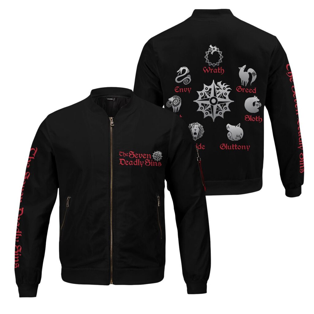 BomberJacketISevenDeadlySins googlead - Anime Jacket UK Store