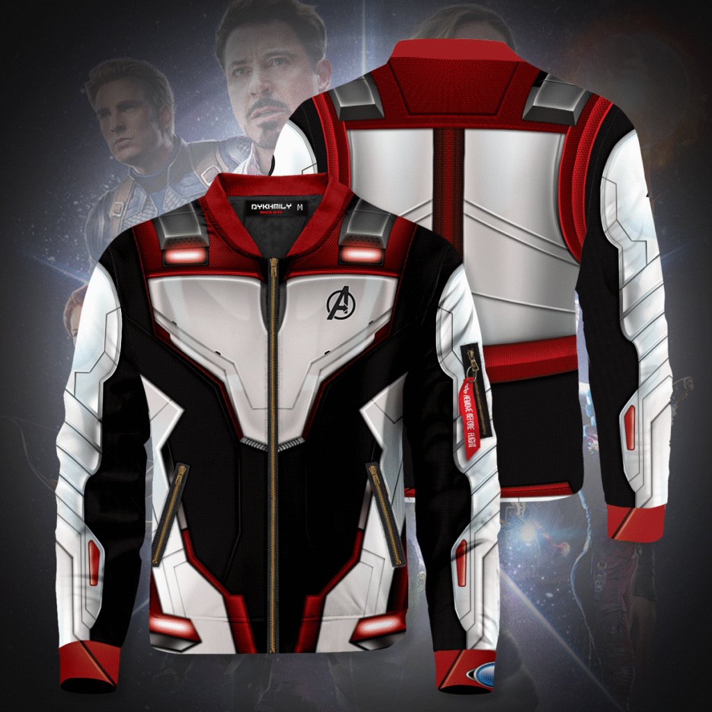 Bomber Jacket I Quantum Suit Web Ad 2 sides - Anime Jacket UK Store