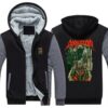 Dorohedoro Metal Hoodies Jacket Mens Anime Novelty Thick Fleece Warm Zipper Coat Sweatshirt Male Oversized Clothing - Anime Jacket UK Store