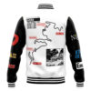 Drift Racer Initial D Varsity Jacket BACK Mockup - Anime Jacket UK Store