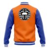 Goku Pattern DBZ Varsity Jacket BACK Mockup - Anime Jacket UK Store