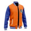 Goku Pattern DBZ Varsity Jacket F LEFT Mockup - Anime Jacket UK Store
