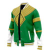 Green Ranger MMPR Varsity Jacket F RIGHT Mockup - Anime Jacket UK Store
