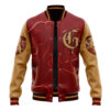 Hogwarts Legacy Gryffindor HP Varsity Jacket FRONT Mockup 1 - Anime Jacket UK Store