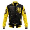 Hogwarts Legacy Hufflepuff V2 HP Varsity Jacket FRONT Mockup - Anime Jacket UK Store