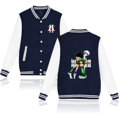 Hunter X Hunter Varsity Baseball Bomber Jacket Men Women Hip Hop Harajuku Jackets Streetwear Boys Girls 16 - Anime Jacket UK Store