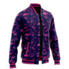 Menacing Aura Pattern JBA Varsity Jacket F LEFT Mockup - Anime Jacket UK Store