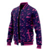 Menacing Aura Pattern JBA Varsity Jacket F RIGHT Mockup - Anime Jacket UK Store
