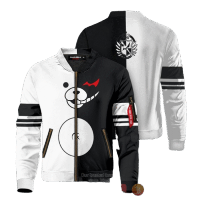 Monokuma Danganronpa Bomber Jacket 1 removebg preview - Anime Jacket UK Store