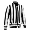 Obanai Iguro Pattern DS Varsity Jacket F LEFT Mockup - Anime Jacket UK Store