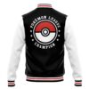 Poke League Bomber P Varsity Jacket BACK Mockup - Anime Jacket UK Store