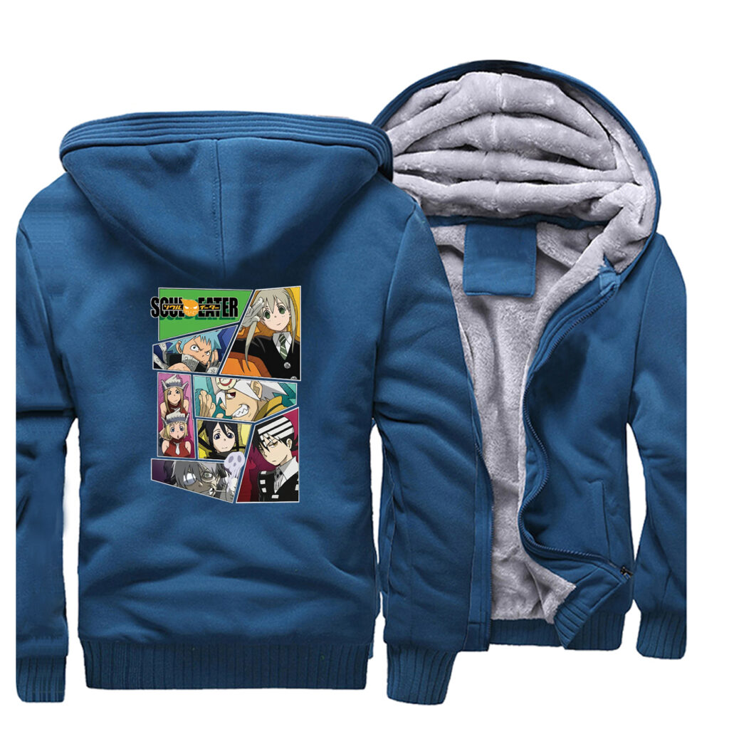 Soul Eater Black Star Print Japan Anime Men Sweatshirt 2019 Autumn Winter Warm Fleece High Quality 3 - Anime Jacket UK Store