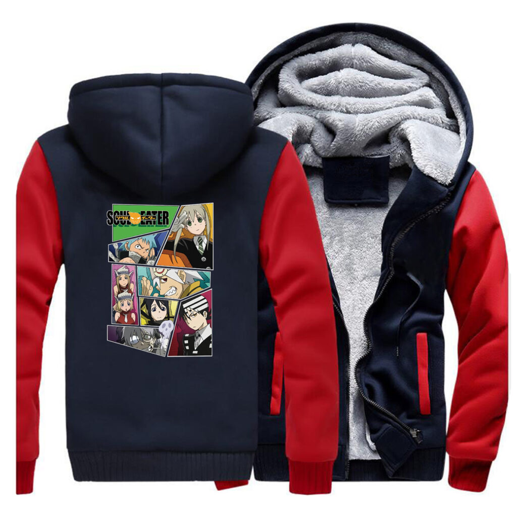Soul Eater Black Star Print Japan Anime Men Sweatshirt 2019 Autumn Winter Warm Fleece High Quality 4 - Anime Jacket UK Store