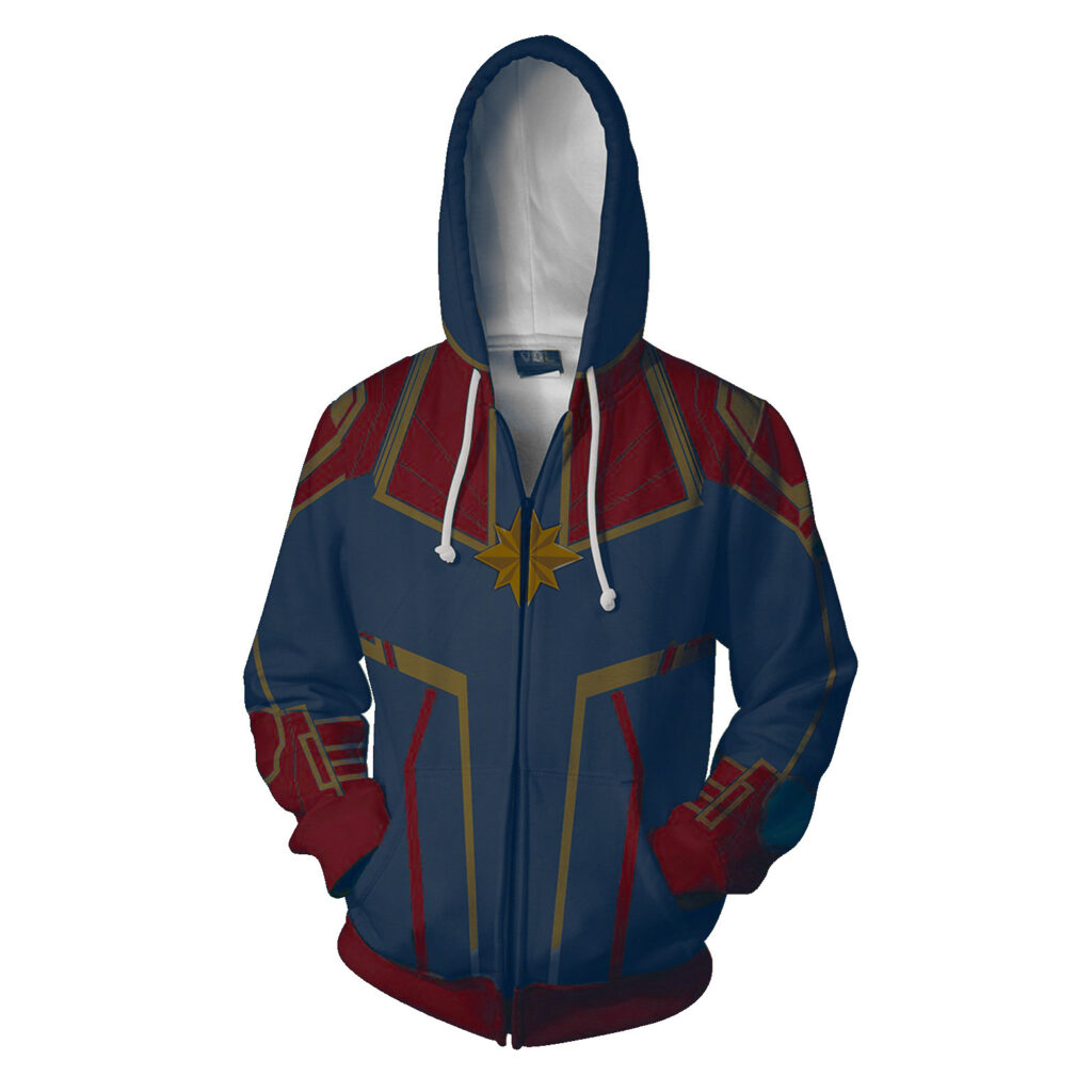Superhero Costume Captain Cosplay Hoodie Teen Men Women Zipper Jacket Hooded Coat Casual Fashion Tops Autumn 3 - Anime Jacket UK Store