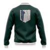 Survey Corps AOT Varsity Jacket BACK Mockup - Anime Jacket UK Store