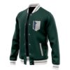 Survey Corps AOT Varsity Jacket F RIGHT Mockup - Anime Jacket UK Store