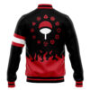 Uchiha Symbol Naruto Varsity Jacket BACK Mockup - Anime Jacket UK Store