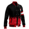 Uchiha Symbol Naruto Varsity Jacket F LEFT Mockup - Anime Jacket UK Store