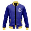 Vegeta V1 A DBZ Varsity Jacket FRONT Mockup - Anime Jacket UK Store