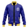 Vegeta V1 Pattern DBZ Varsity Jacke FRONT Mockup - Anime Jacket UK Store