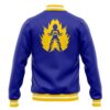 Vegeta V1 Pattern DBZ Varsity Jacket BACK Mockup - Anime Jacket UK Store