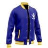 Vegeta V1 Pattern DBZ Varsity Jacket F LEFT Mockup - Anime Jacket UK Store