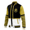 White Ranger MMPR Varsity Jacket F RIGHT Mockup - Anime Jacket UK Store