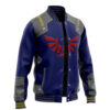Zelda Shield Style TLZ Varsity Jacket F LEFT Mockup - Anime Jacket UK Store