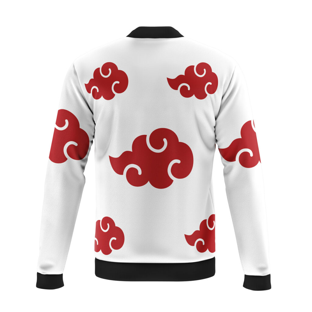 akatsuki white naruto casual bomber jacket 8eu84 - Anime Jacket UK Store