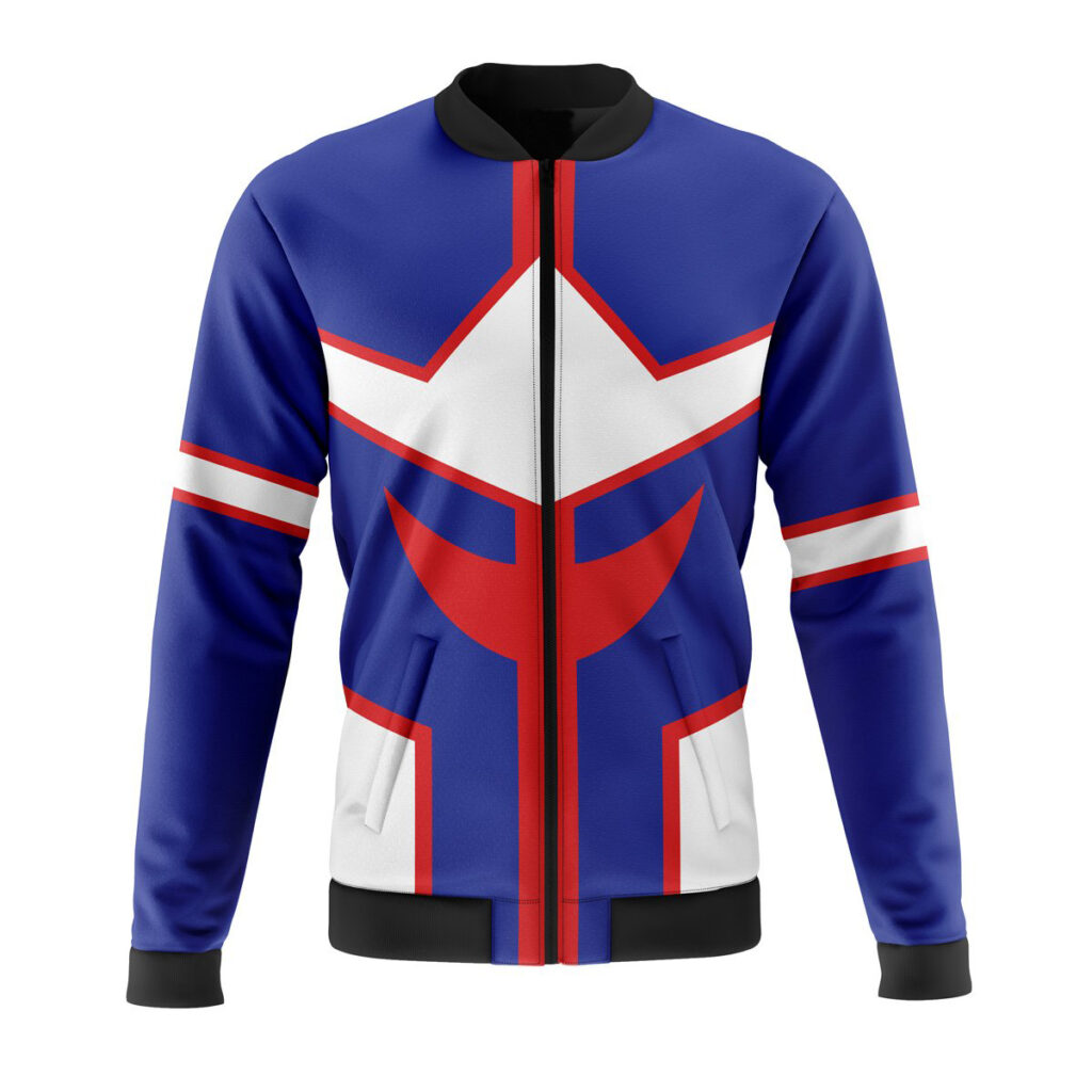 all might my hero academia casual bomber jacket la8dz - Anime Jacket UK Store